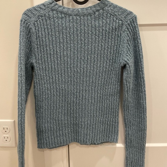 Vince Textured Ribbed Linen Blend Pullover - Picture 5 of 7